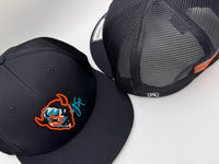 GS Sports Bison PTS20M Hat - Black with Orange