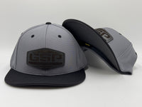 GSP Hex PTS20 Hat - Char/Black with Black Leather Patch