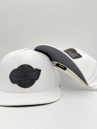 GS Sports Lifestyle PTS20 Hat - White with Black Leather Patch