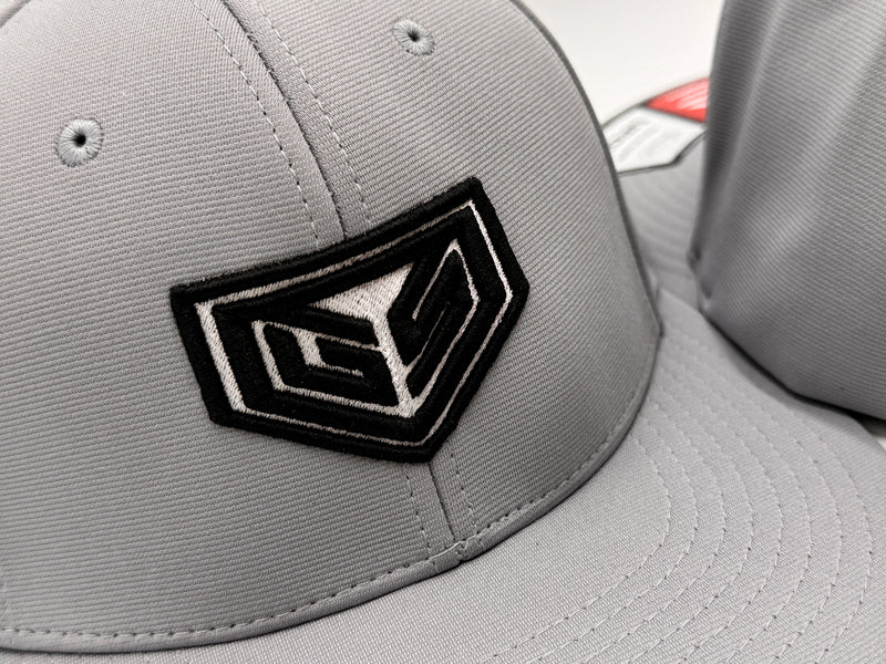 GS Crest Flexfit Hat - Grey with Black