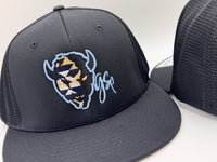 GS Sports Bison PTS20M Hat - Black with Baby Blue