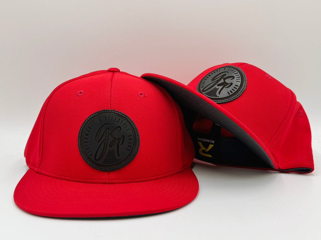 GSP Good Vibes PTS20 Hat - Red with Black Leather Patch