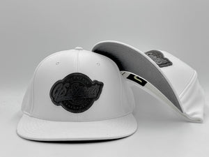 GS Sports Lifestyle PTS20 Hat - White with Black Leather Patch