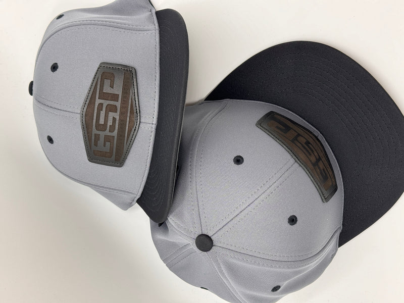 GSP Hex PTS20 Hat - Char/Black with Black Leather Patch