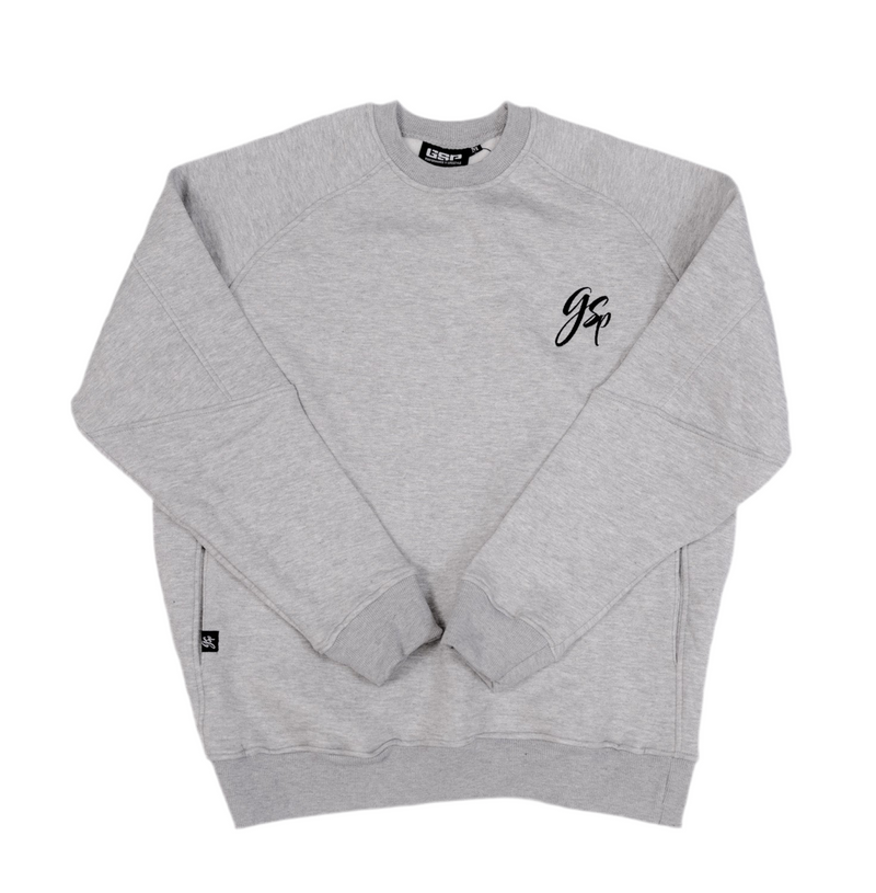 GSP Icon v3 Ultra Fleece Crewneck Sweater - Heather Grey