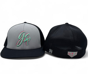GSP Script Flexfit PTS20M Hat - Grey/Black Watermelon