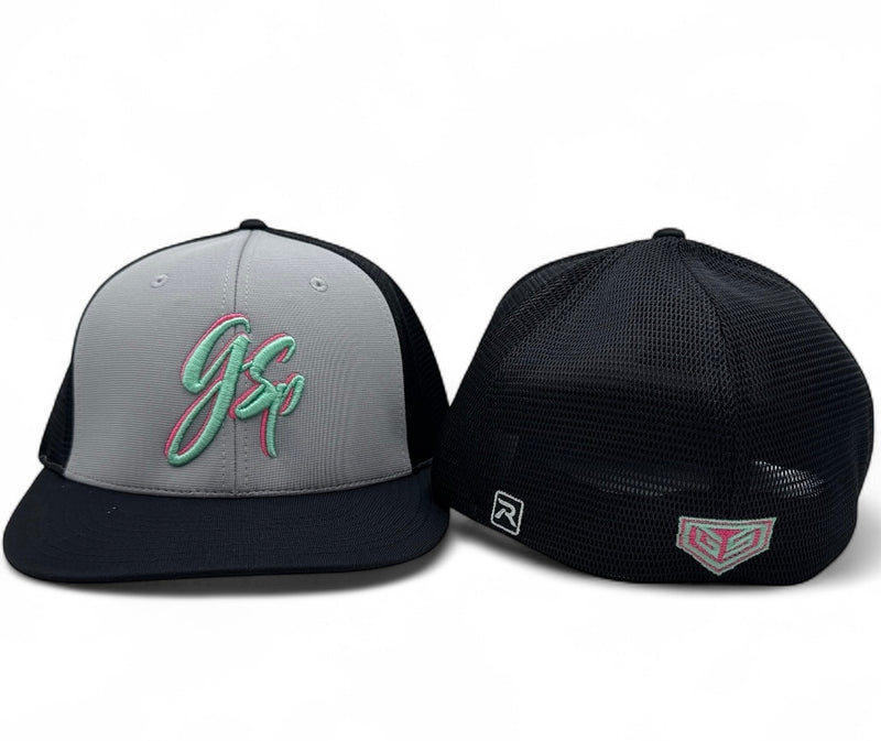 GSP Script Flexfit PTS20M Hat - Grey/Black Watermelon