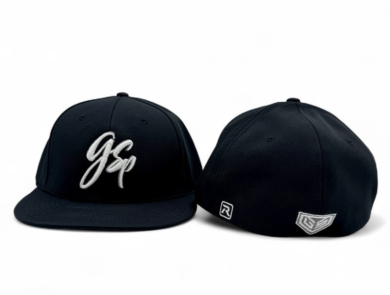 GSP Script Flexfit PTS20M Hat - Black with White