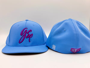 GSP Script Flexfit PTS20 Hat - Baby Blue Purple