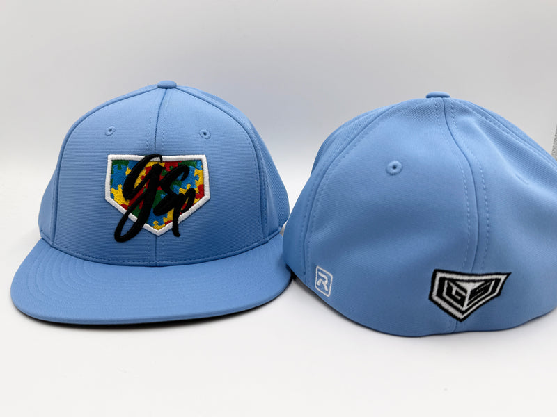 GSP Crest Autism PTS20 Hat - Baby Blue