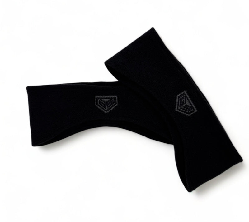 Fleece Ear Warmers - Black - GS Crest