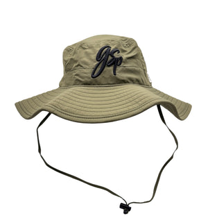 GSP Script Bucket Hats - Army Green