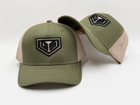 GS Sports Crest Snapback hat - Army / Olive / Tan
