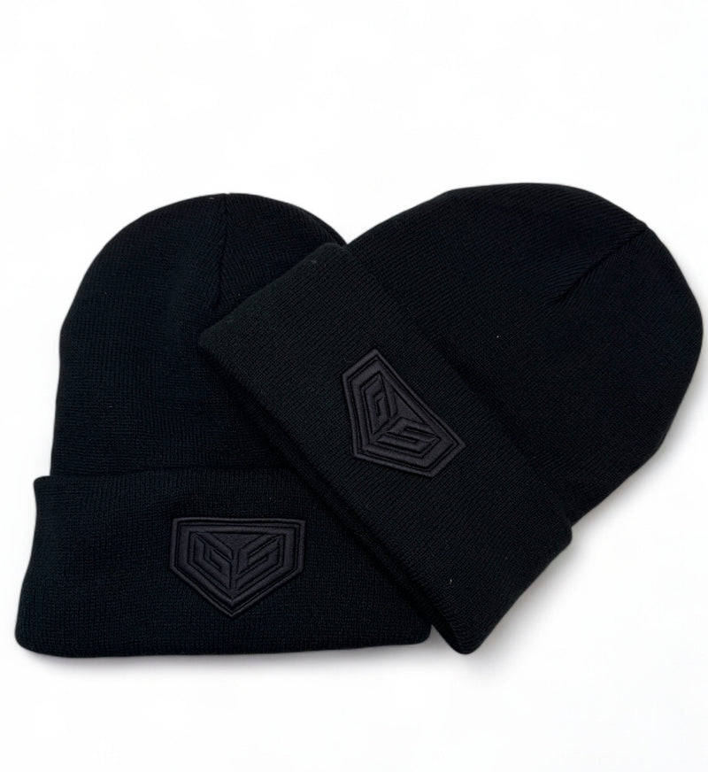 GS Sports Crest Lined Beanie - Blackout