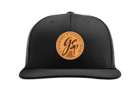 GSP Good Vibes PTS20M Hat - Black with Tan Leather Patch