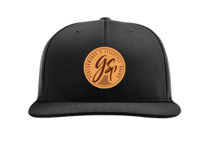 GSP Good Vibes PTS20M Hat - Black with Tan Leather Patch