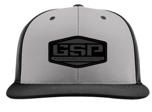 GSP Hex PTS20 Hat - Char/Black with Black Leather Patch