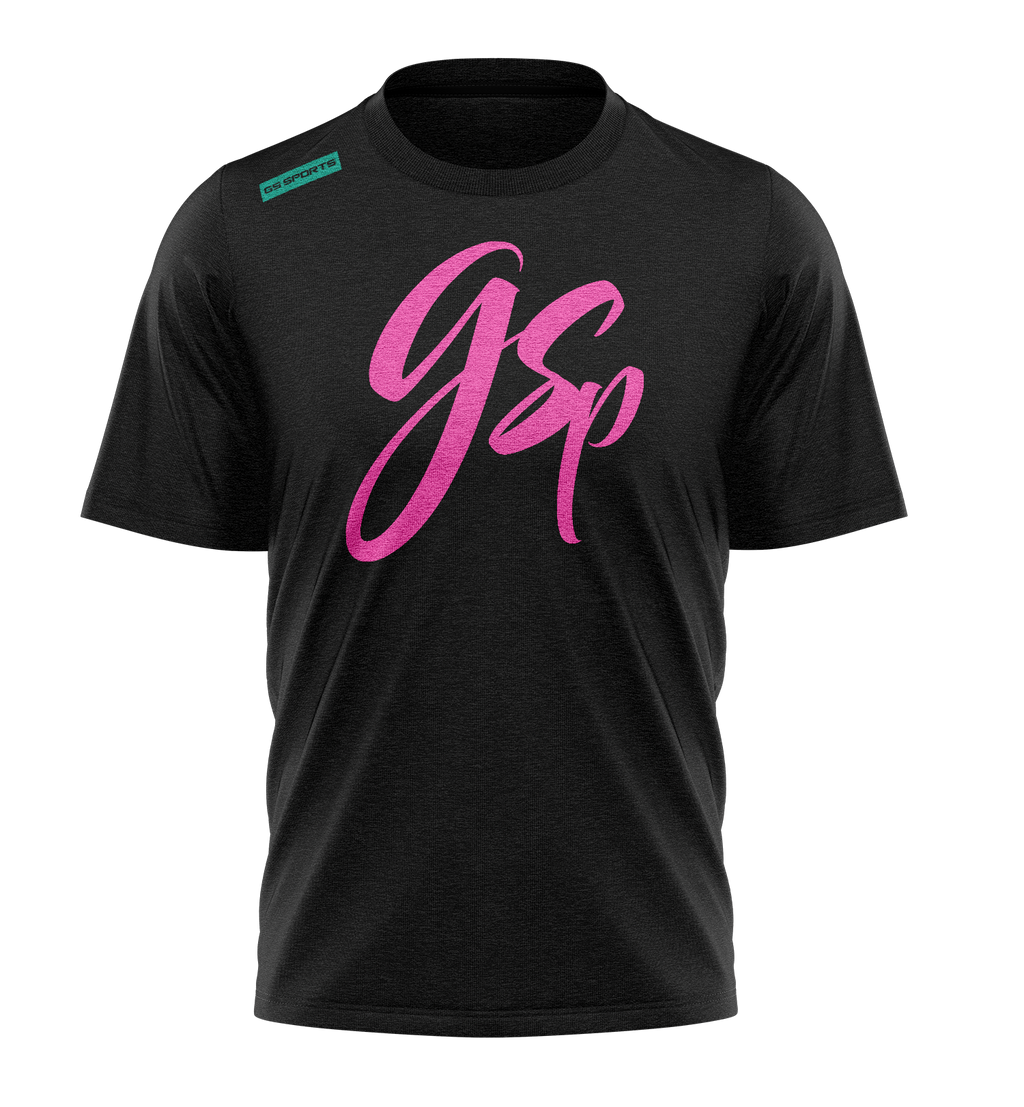 GSP Scripted Pink Teal Graphics Tee