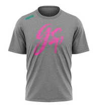 GSP Scripted Pink Teal Graphics Tee