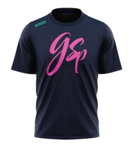 GSP Scripted Pink Teal Graphics Tee