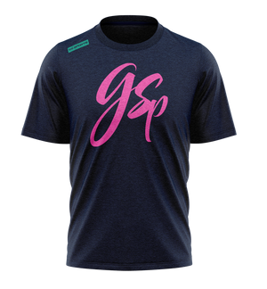 GSP Scripted Pink Teal Graphics Tee