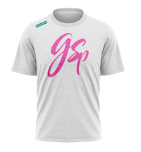 GSP Scripted Pink Teal Graphics Tee