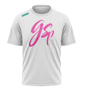 GSP Scripted Pink Teal Graphics Tee