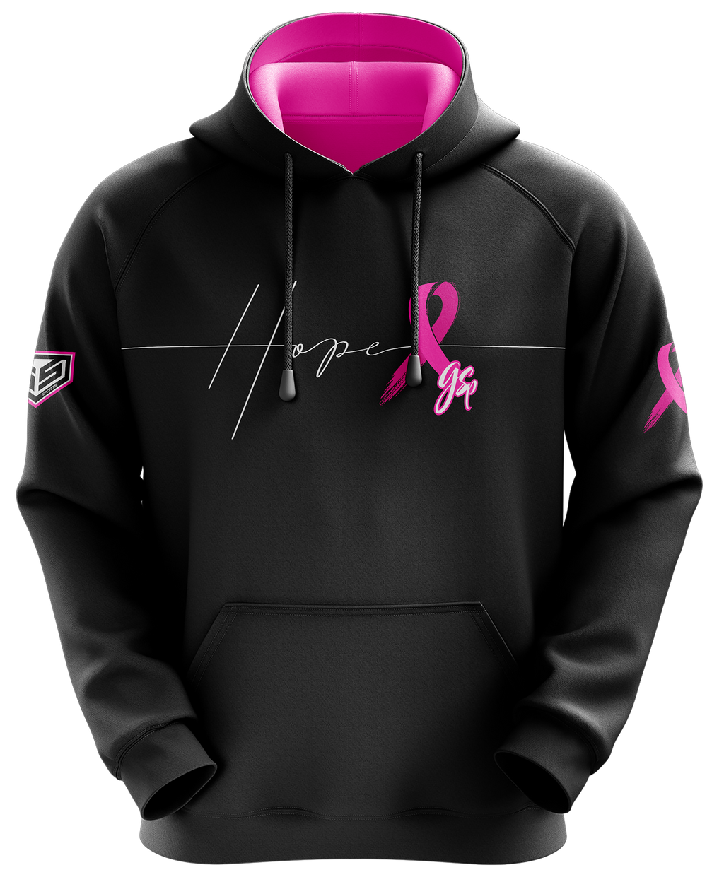 Breast Cancer Awareness Hope Fleece Hoodie