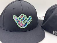 GS Sports Floral Shaka PTS20 Hat -Black with Matte Mint