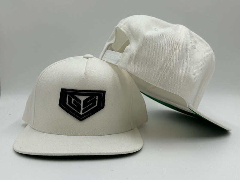 GS Sports Crest Flatbill Snapback Hat - Cream