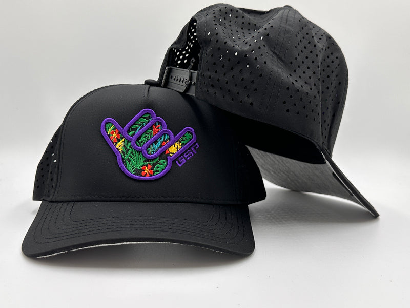 GSP Icon Lifestyle 5 Panel Snapback Hat - Purple Shaka