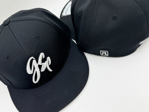 GSP Script Flexfit PTS20M Hat - Black with White