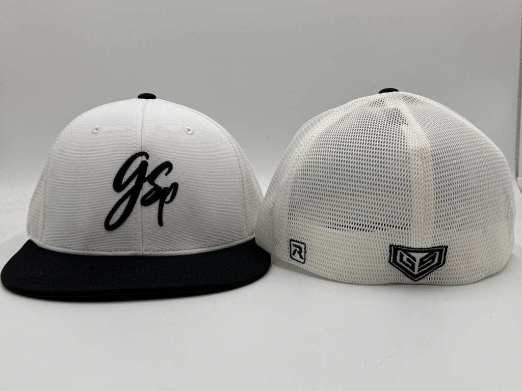 GSP Scripted PTS20M Hat - White / Black
