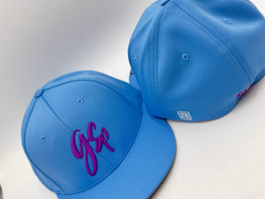 GSP Script Flexfit PTS20 Hat - Baby Blue Purple