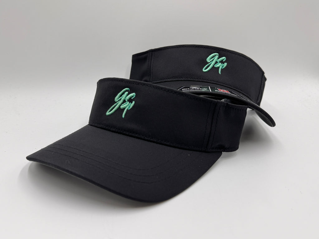 GSP Script Visor - Black with Mint