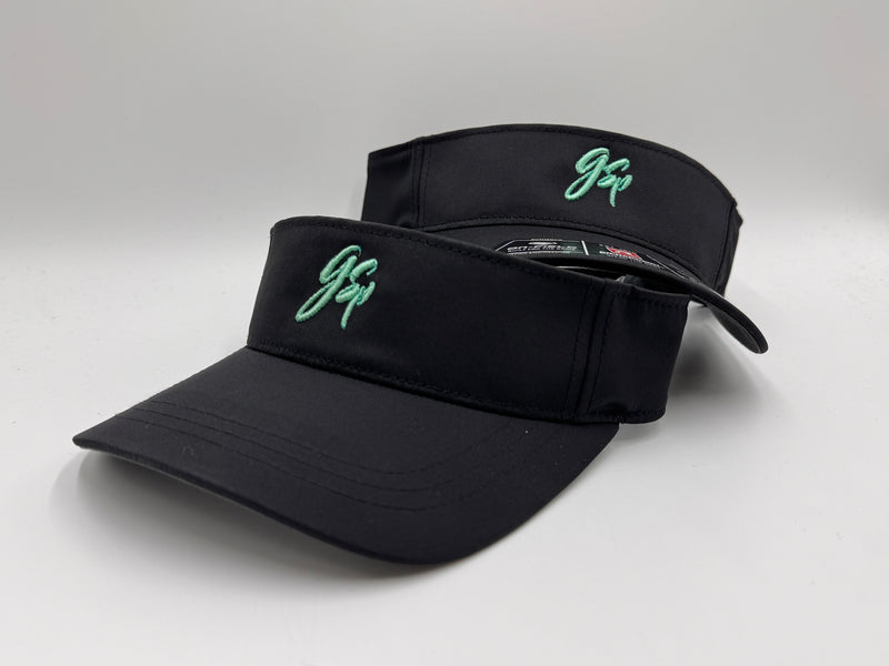 GSP Script Visor - Black with Mint