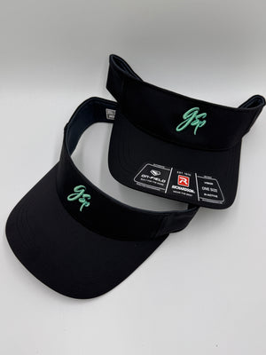 GSP Script Visor - Black with Mint