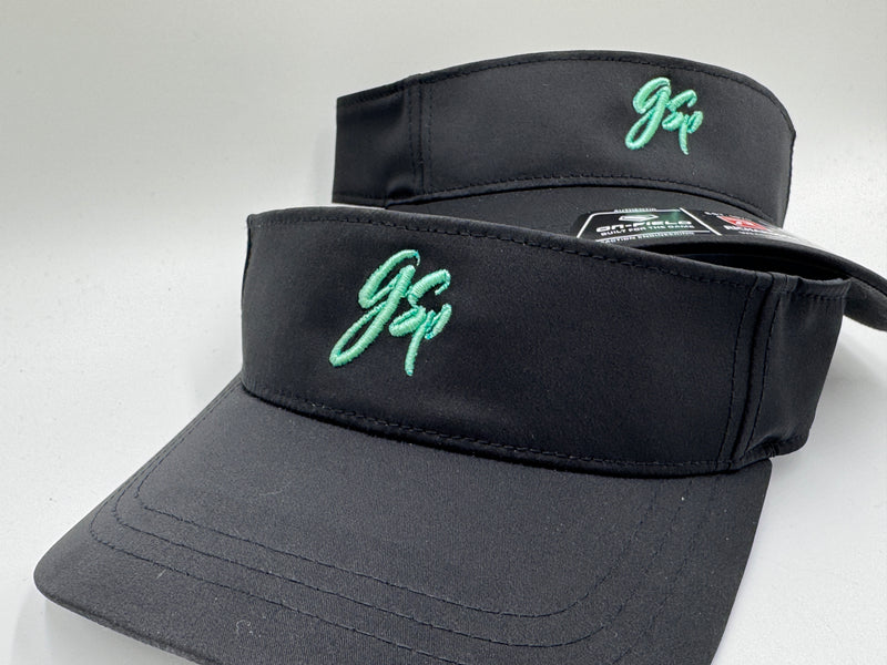 GSP Script Visor - Black with Mint