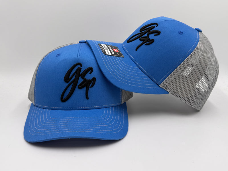 GSP Script Snapback Hat - Cobalt Blue / Grey