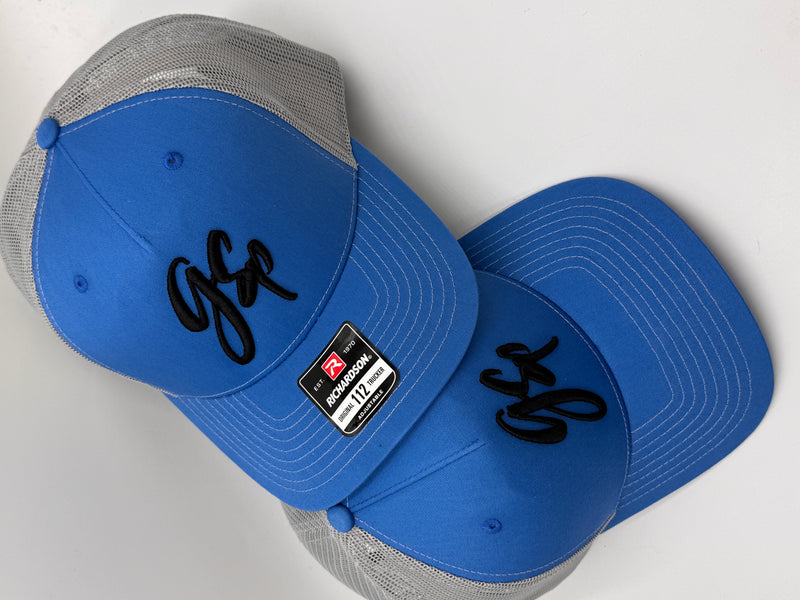 GSP Script Snapback Hat - Cobalt Blue / Grey