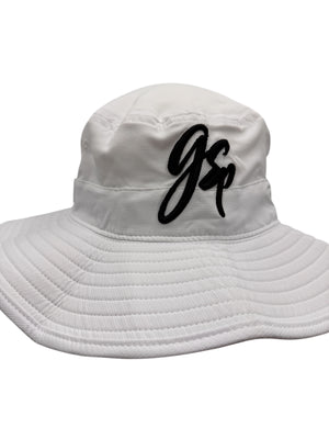 GSP Script Bucket Hats - White