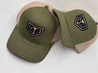 GS Sports Crest Snapback hat - Army / Olive / Tan