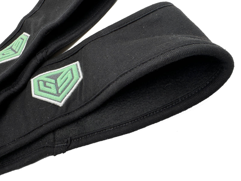 Fleece Ear Warmers - Black - GS Crest Mint