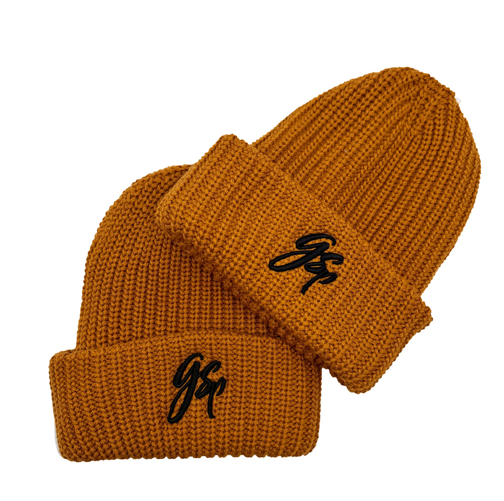 GSP Scripted Chunky Beanie - Coyote Brown
