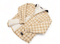 Flannel v2 Polar Fleece Lined Hoodie Jacket - Tan