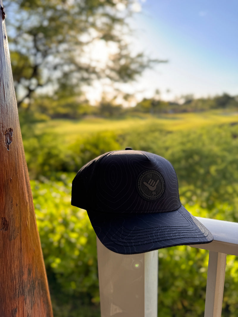 Icon Modern Snapback Hat - Good Vibes Black Adventure