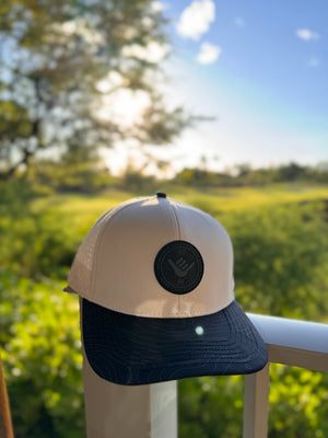 Icon Classic Snapback Hat - Good Vibes Black & White Adventure