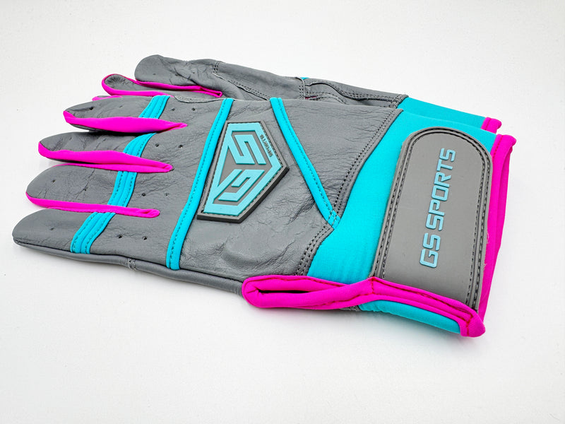 GS Sports Apex V2 Premium Leather Batting Glove - Sunset Tropics