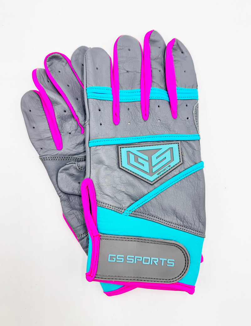 GS Sports Apex V2 Premium Leather Batting Glove - Sunset Tropics