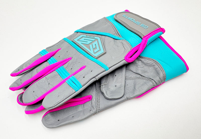 GS Sports Apex V2 Premium Leather Batting Glove - Sunset Tropics